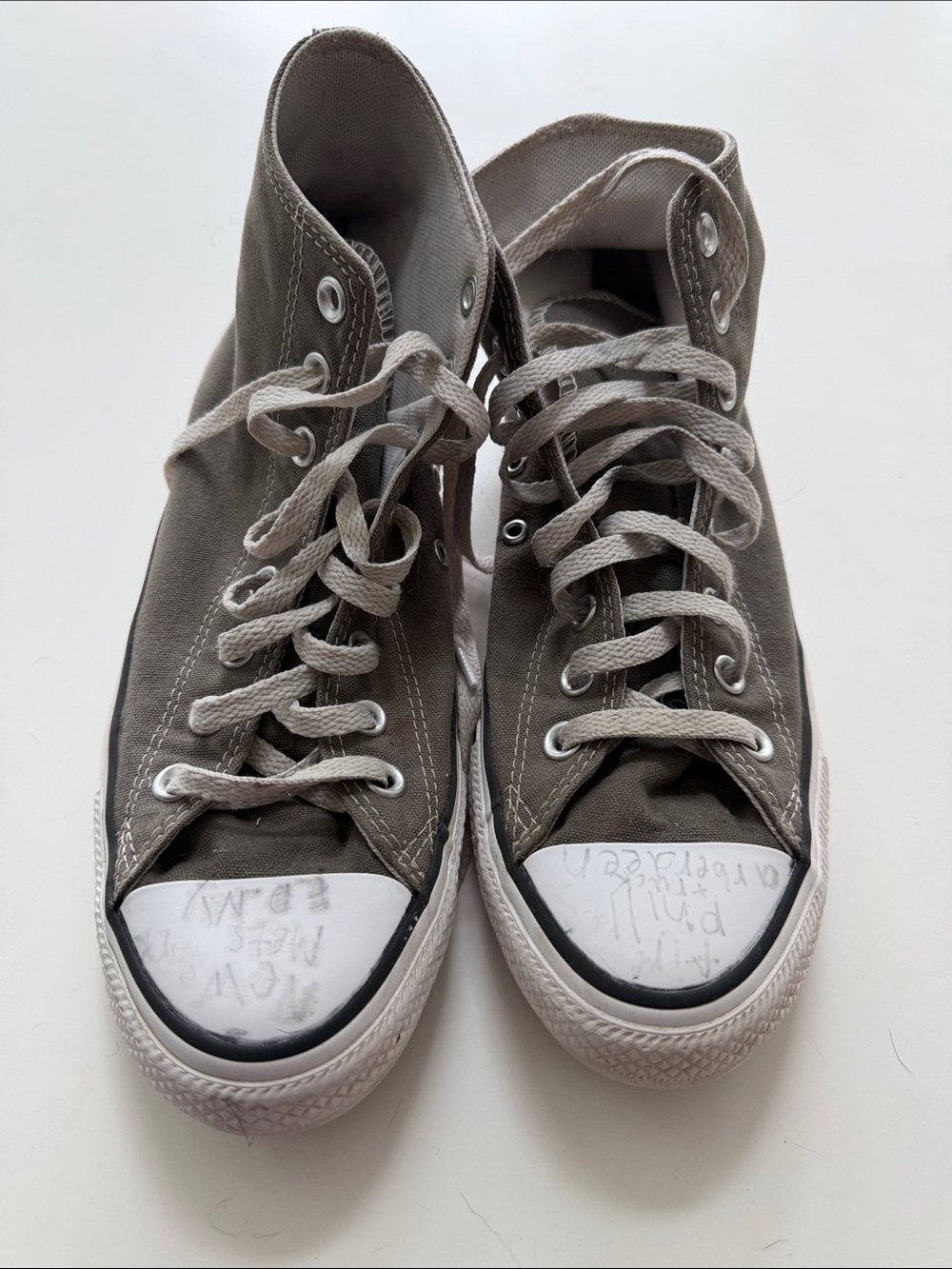 Converse High-Top Sneakers in Gray
